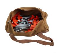 Picchetti resistenti da 20,3 cm a vite per un ancoraggio affidabile al suolo durante le avventure di campeggio all'aperto (rosso 24+1)