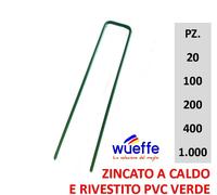Picchetti telo pacciamatura in acciaio zincato a caldo Antiruggine 15x3cm. Ø3mm