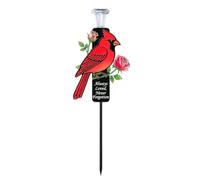 Picchetto Da Giardino Cardinale - Facile Installazione, Resistente alle Intemperie,Puntale Commemorativo per Cimitero a Forma di Cardinale - per Balconi Aiuole Esterni Portico Cortile