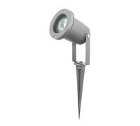 Picchetto da terra a piedi modo esterno spina stand lampada balcone spina regolabile argento