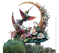 Picchetto Di Colibrì, Picchetto Da Giardino Per Uccelli - Decorazione Primavera Piatti Piatti In Acrilico | Picchetti Da Giardino Decorativi, Arredamento Del Patio, Arredamento Artistico Da Giardino