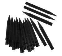 Picchetto per Lampada da Giardino Nero, 15 Pezzi in Plastica ABS | Supporto Stabile per Terreno, per Luci Solari Esterne e Contorno Patio
