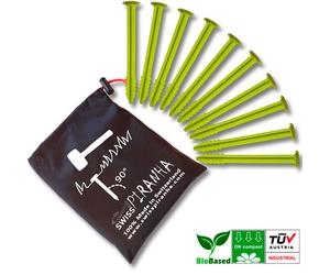 Picchetto per tenda swiss piranha gs120 10 pezzi con sacchetto