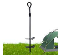 Picchetto per trampolino, resistente, lunghezza verticale 40 cm, coppia di torsione di sicurezza, fissaggio filettato per terreno, picchetto da giardino per giochi e attrezzature all'aperto