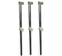 Picchetto Puntale Reggi Canna Pesca Surfcasting Kit 3 Pezzi altezza metri 1