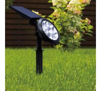 Picchetto solare LED luce multicolor con telecomando Nero Nero
