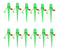 Picchi di annaffiatura delle piante, dispositivi di auto -irrigazione con valvola a flusso regolabile, diagnosi di irrigazione a prova di perdite, dispositivi di umidità del giardino (12pcs)