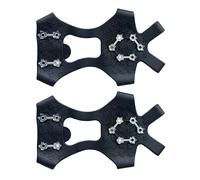 Picchi di ghiaccio per scarpe - 10 picchi antiscivolo e adesivi, pinze per ghiaccio e neve | per lavoro all'aperto, escursionismo, escursionismo, arrampicata, alpinismo, domani.