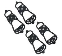 Picchi universali Non Slip 2 Coppie Picchi per Scarpe con 8 crampi per cimpi di Scarpe tacchette di Ghiaccio per Camminare, Correre su Ghiaccio e impugnature da Neve m Universale Non Slip