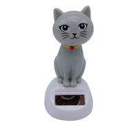 Picchiere gatto a energia solare carina - danzatore bobble dashboard oscillante per ufficio automobilistico | Figura di luce solare animata divertente, regalo di ornamento in movimento per bambini per