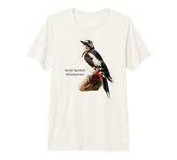 Picchio maculato ornitologia Uccello picchio Rosso Maggiore Maglietta Premium