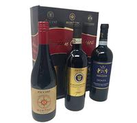 Piccini Collezzione Italiana 3 Bottiglie Rosso, Chianti, Aglianico, 750 ml