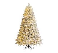 Piccinni Albero Di Natale Artificiale Con Luci, Alberi Di Natale Con Punte Di Ramo, Effetto Realistico, Rami A Gancio, Facile Montaggio, Per Decorazione Vacanza Intern(Size:300 cm/9.8 ft,Color:bianco)