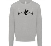 Piccione Caccia Cuore Beat Ecg Hunter Kids Felpa Maglioncino