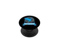 Piccione da corsa con porta blu PopSockets PopGrip Adesivo