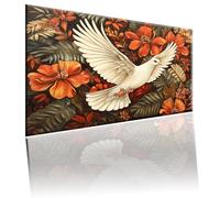 Piccione Dipingi con i Numeri per Adulti, Paint by Numbers Fiore, Kit Pittura Adulti con Vernici e Pennelli, Kit di Pittura Acrilica Fai-da-Te per Principianti, Decorazione Murale, 80x110cm 2w-575