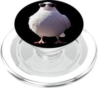 Piccione in Bianco Colomba Città Piccione di Legno Colomba PopSockets PopGrip per MagSafe