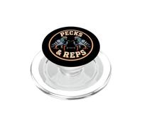 Piccione Pecks and Reps divertente palestra allenamento uccello design PopSockets PopGrip per MagSafe