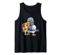 Piccione Pizza Ladro Divertente Mascotte Grafica Canotta