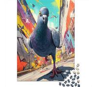 Piccione Puzzle 1000Pcs Elemento di street art Decorazione Per La Casa. Rilassamento E Intelligence Per Adulti E Bambini Da 14 Anni 70x50cm/1000pcs