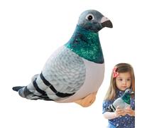 Piccione ripiena, peluche cucito a mano, effetto colomba di roccia, per interni, morbido peluche per ragazze e collezionisti, ideale per decorare o accompagnare emozioni