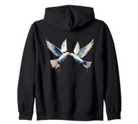 Piccioni Street Art Urbana Graffiti Amante degli Uccelli Felpa con Cappuccio