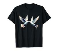 Piccioni Street Art Urbana Graffiti Amante degli Uccelli Maglietta