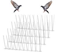 Picco Anti Piccione Difesa Balcone Repellente Piccione con Punto di Rottura & Sistema clic Protezione Uccelli finestra Spikes, grondaia, Anti-piccioni per Balcone Tetto Giardino finestra, Ecologico