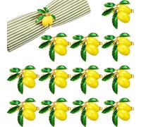 Picco di tovagliolo al limone Metal Serviette Porta della fibbia Porta del tovagliolo per banchetto per la cena di nozze, arredamento di Natale