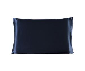 Piccocasa 100% seta Mulberry Federa Cuscino casalinga blu reale standard