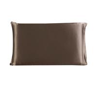 Piccocasa 100% seta Mulberry Federa Cuscino color caffè dimensioni standard