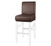 PiccoCasa Confezione da 1 coprisedia per sgabelli da bar, impermeabili, per casa, cucina, sala da pranzo, pub, bancone della sedia, in morbida pelle PU, rimovibile, colore: caffè