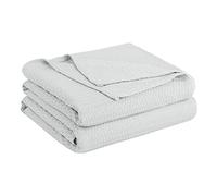 PiccoCasa Coperta in bambù rinfrescante per tutte le stagioni traspirante per dormienti caldi, morbida e leggera per letto, divano sottile coperta estiva mantiene fresco grigio chiaro super king 230