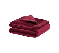 PiccoCasa Coperta per cani lavabile, in pile, morbida e calda, per animali domestici, in flanella, 60 x 80 cm, colore: bordeaux