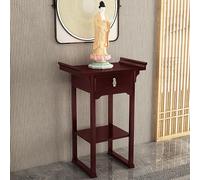 Piccol Tavolo da Altare in Legno, Con Cassetto, Tavolo da Meditazione, Per Preghiere, DivinazioneE Culto, For Defunto, Buddista, Casa Del Tè, Spazio Spirituale(Red,88 * 48cm/34 * 18in)
