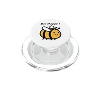 Piccola ape semplice e minimalista divertente Bee happy PopSockets PopGrip per MagSafe