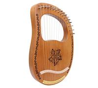 Piccola arpa, portatile a 16 corde in legno di mogano Okoman con corde in acciaio resistente, per bambini, adulti, principianti, professionisti, casa, scuola, viaggi, spettacoli