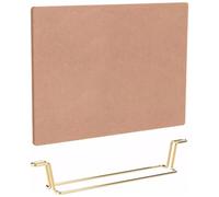 Piccola bacheca in sughero, bacheca in sughero, avviso da 13x9 pollici con supporto metallo, perno verticale/orizzontale, bollettino per la pianificazione di foto di messaggi di home office, mini