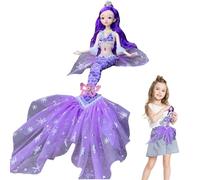 Piccola bambola Mermaid - Fashion Vinyl Doll Princess Classic Film Ispirato | cellulare, bambola dolce e squisita, Natale, regalo di compleanno per la festa dei bambini