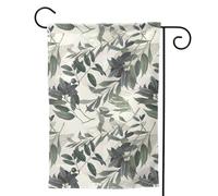 Piccola bandiera da giardino con foglie di palma carine stampa su entrambi i lati verticale bandiera da cortile di benvenuto 31 x 45 cm decorazione esterna
