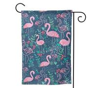 Piccola bandiera da giardino con stampa di cigno floreale su entrambi i lati verticale bandiera da cortile 31 x 45 cm decorazione esterna