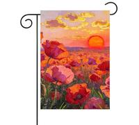 Piccola bandiera Field Sunset Rural Landscape Spring Bandiere