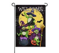 Piccola bandiera Frog Moon Jack Lantern Cauldron Spider Web Bat Halloween