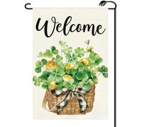Piccola bandiera Lucky Shamrocks And Clovers St. Patrick’s Day Welcome