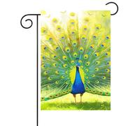 Piccola bandiera Peacock Colorful Vibrant Feathers Spring Summer Wildlife