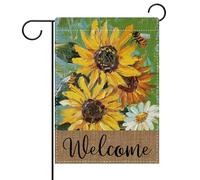 Piccola bandiera Sunflowers Bumble Bee And Fall Rustic Flower Bandiera da