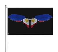 Piccola Bandieraes Dell'Individualità 90X150Cm Philippines Philippinese Filipinos Flag Garden Flags Bandieras Pirati Colore Vivido Bandieras Da Giardino Per La Fattoria All'Aperto, Barca