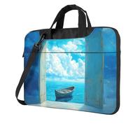 Piccola barca in una porta aperta borsa per laptop custodia per laptop 15.6 pollici borse per computer imbottita copertura manica per donne uomini