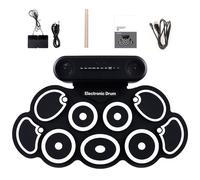 Piccola batteria elettronica pratica Drum Pad Silicone Texture Musica Creazione Strumento adatto per viaggi e concerti all'aperto