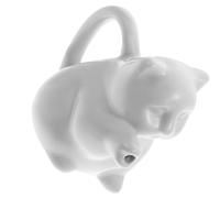 Piccola Bianca a Forma di Animale 50ml Brocca in Ceramica